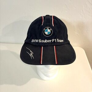 Vtg BMW Sauber F1 Team Hat Cap Strap Back Embroidered Racing Intel Petronas